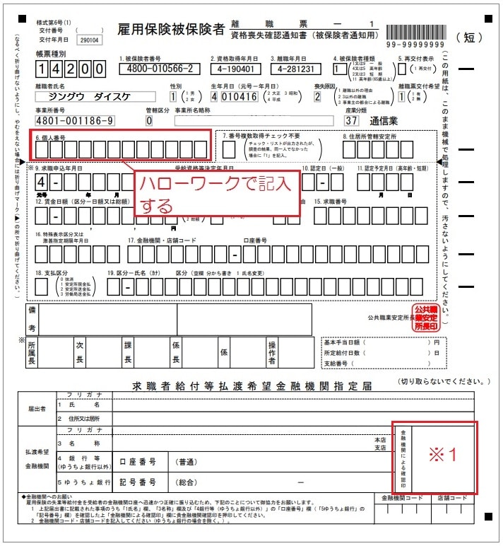 失業手当の受給手続き ハローワークに提出する離職票1 2の書き方