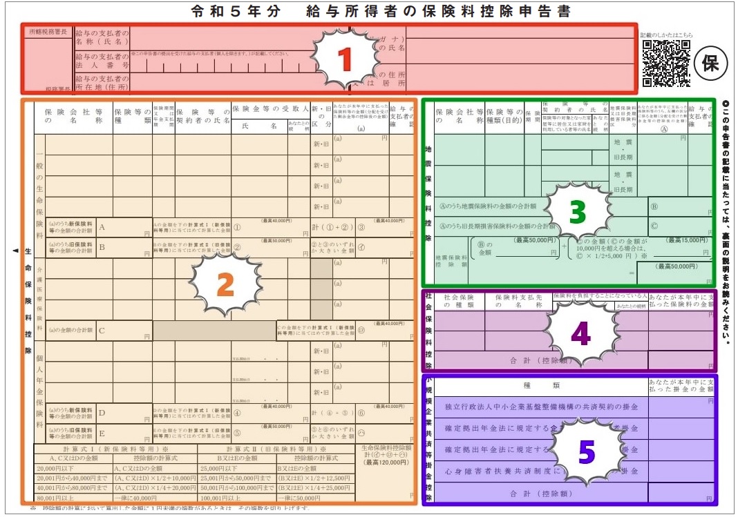 年末調整2023＞令和5年分・保険料控除申告書の書き方を解説！